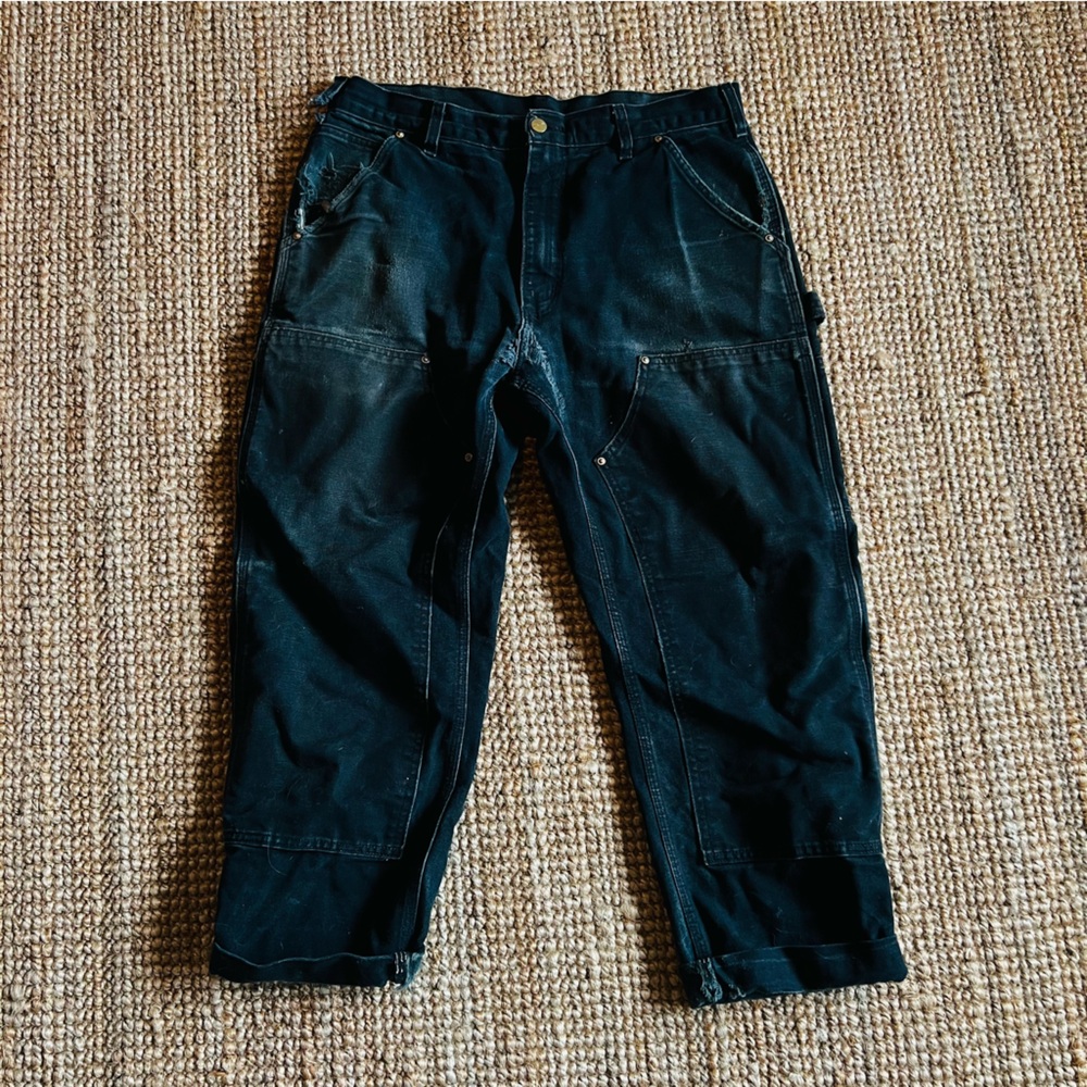 Carhartt double knee work pants. Black. 33x32.